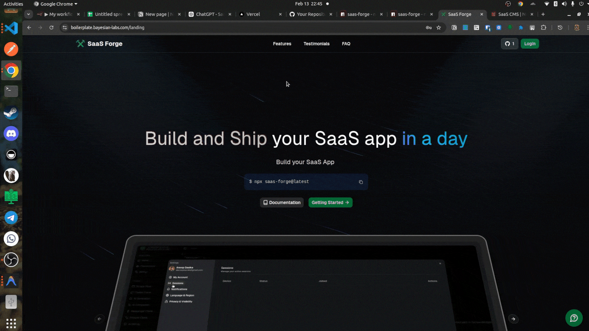 Landing Page Module